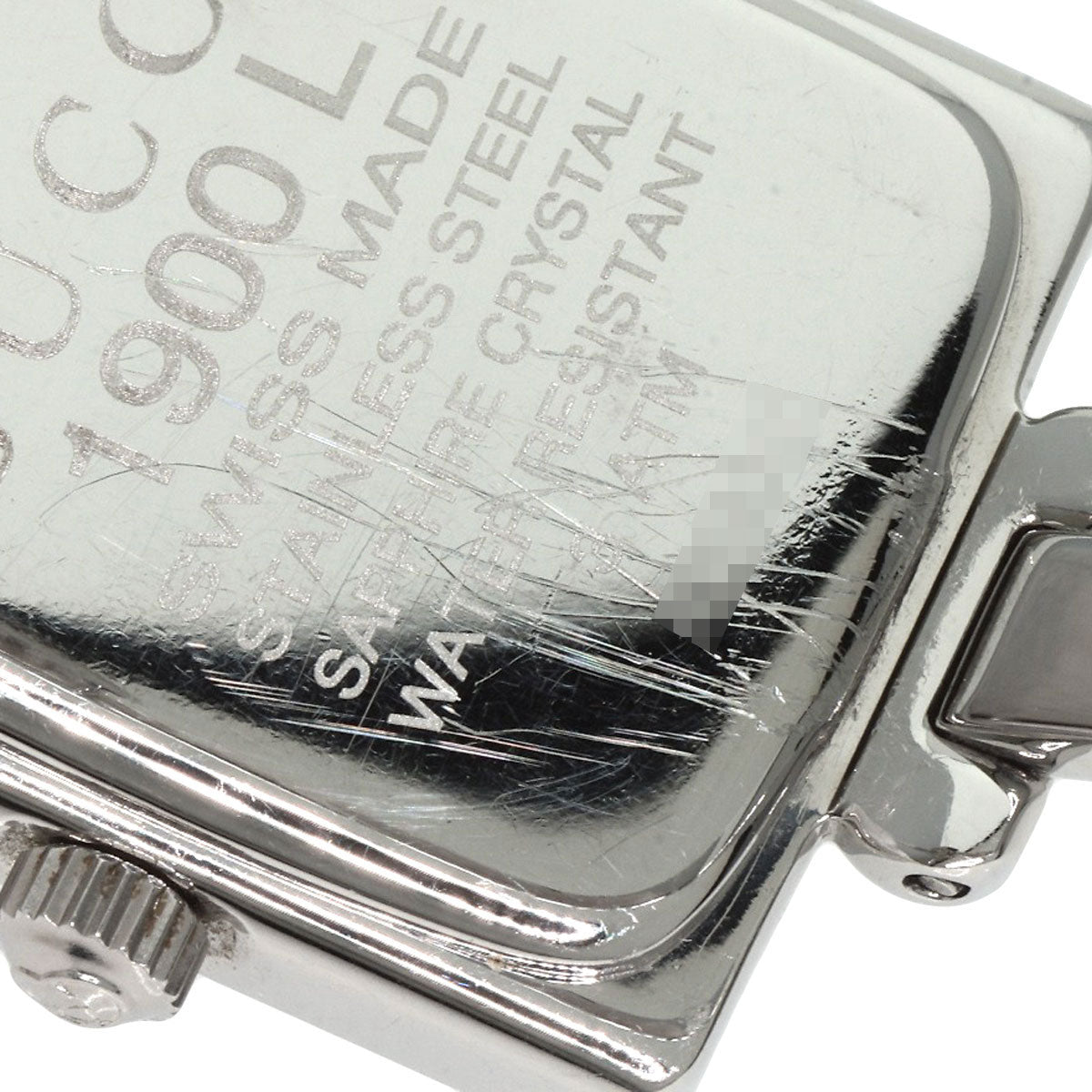 GUCCI グッチ 1900L スクエアフェイス 腕時計 SS レディース 中古