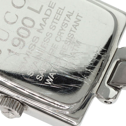 GUCCI グッチ 1900L スクエアフェイス 腕時計 SS レディース 中古
