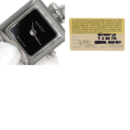 GUCCI グッチ 1900L スクエアフェイス 腕時計 SS レディース 中古