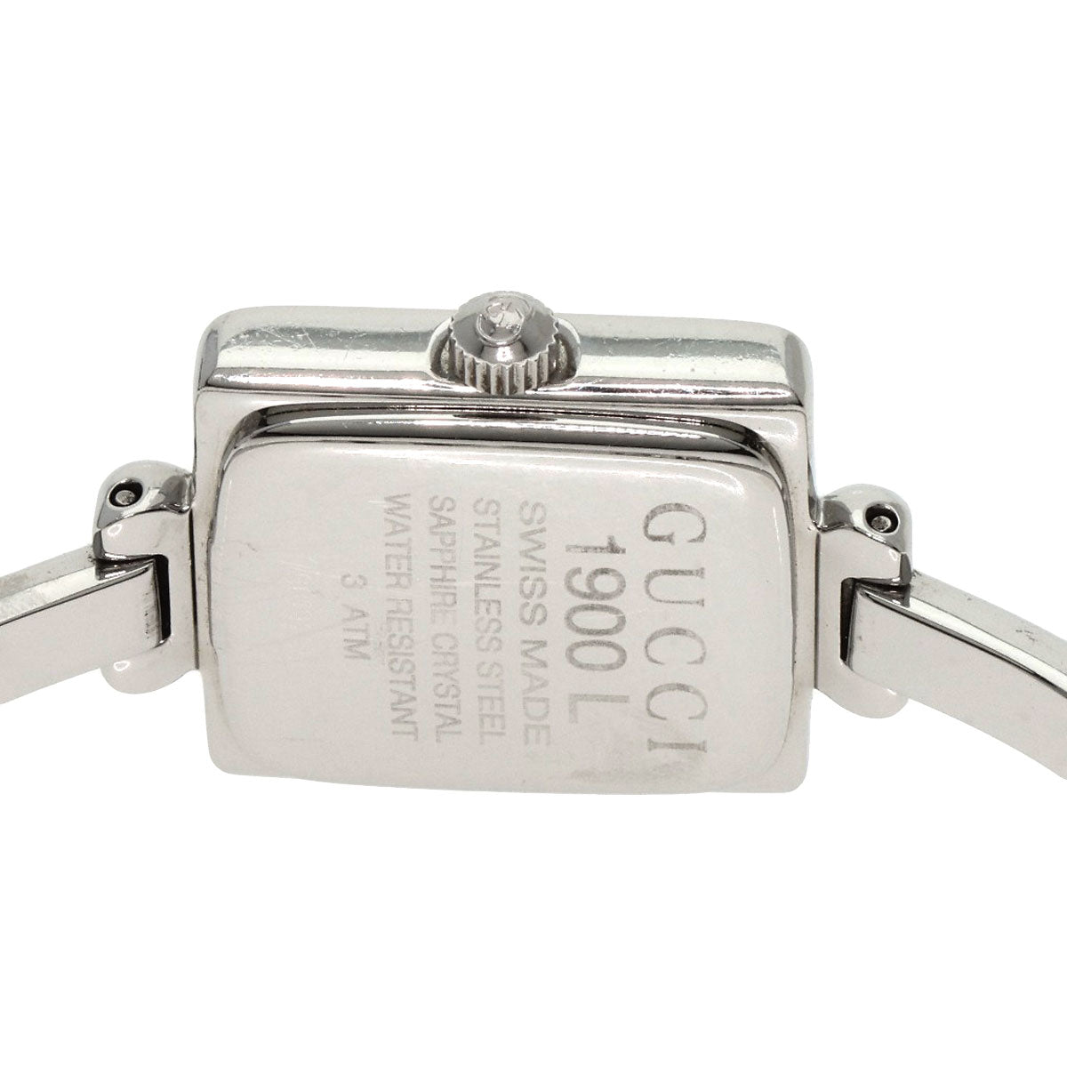 GUCCI グッチ 1900L スクエアフェイス 腕時計 SS レディース 中古