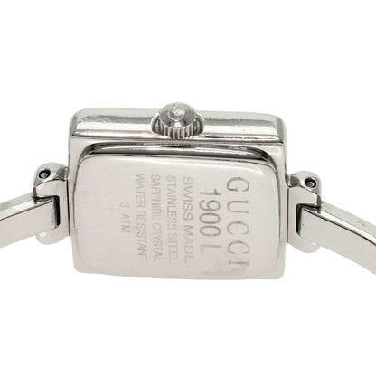 GUCCI グッチ 1900L スクエアフェイス 腕時計 SS レディース 中古