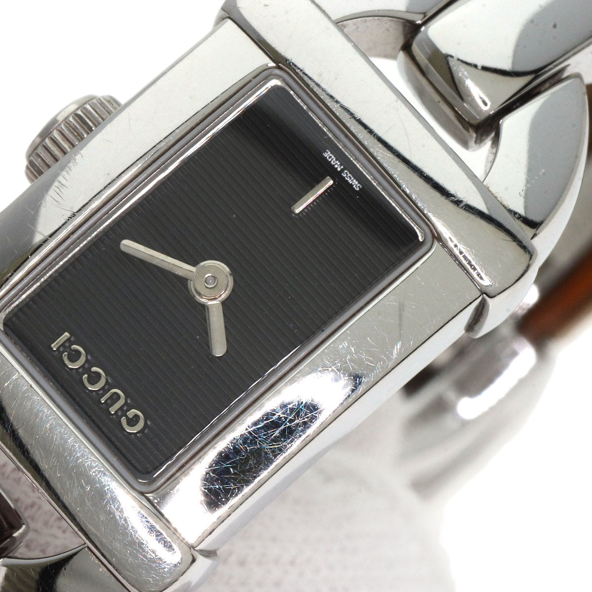 GUCCI グッチ 6800L バンブー 腕時計 SS レディース 中古