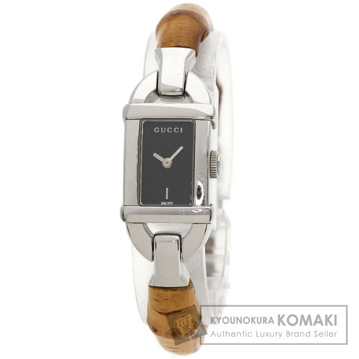 GUCCI グッチ 6800L バンブー 腕時計 SS レディース 中古