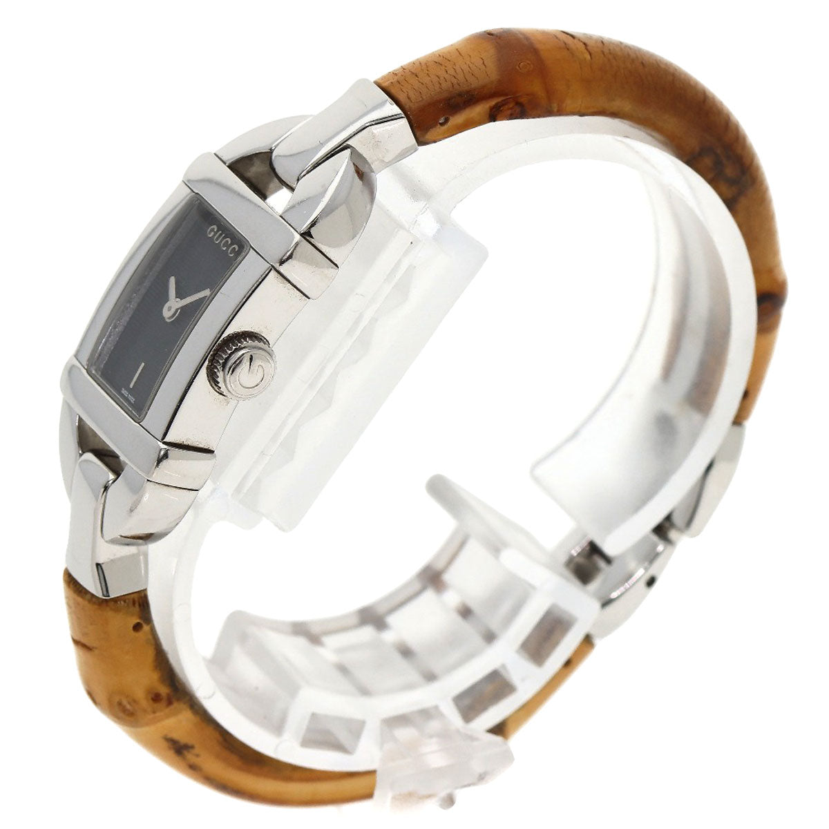 GUCCI グッチ 6800L バンブー 腕時計 SS レディース 中古