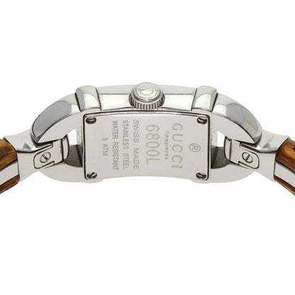 GUCCI グッチ 6800L バンブー 腕時計 SS レディース 中古