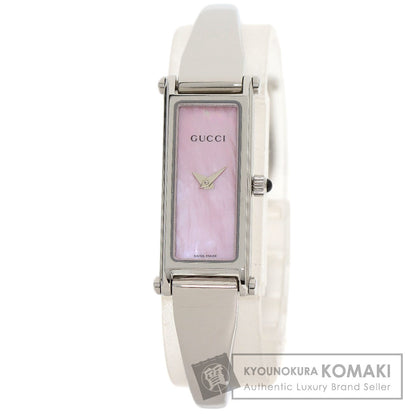 GUCCI グッチ 1500L スクエアフェイス 腕時計 SS レディース 中古