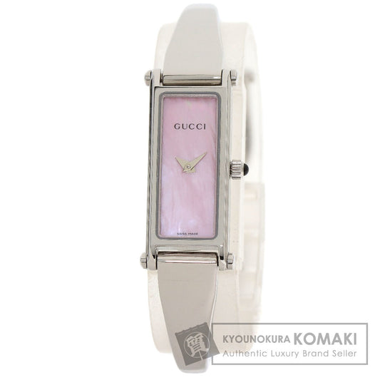 GUCCI グッチ 1500L スクエアフェイス 腕時計 SS レディース 中古