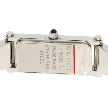 GUCCI グッチ 1500L スクエアフェイス 腕時計 SS レディース 中古