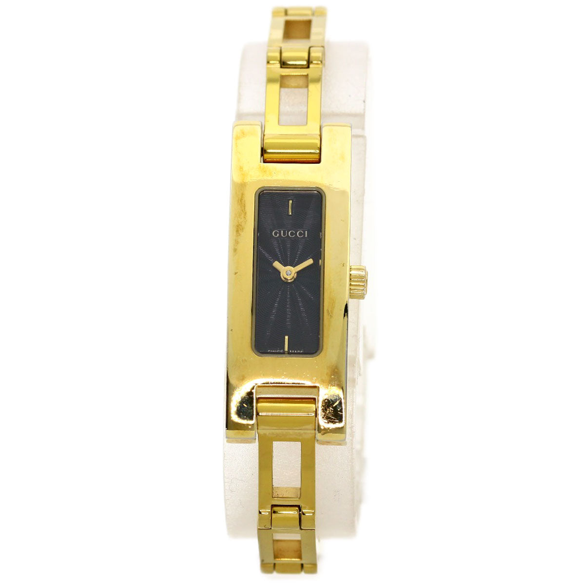 GUCCI グッチ 3900L スクエアフェイス 腕時計 GP レディース 中古