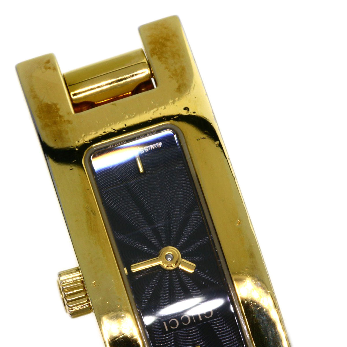 GUCCI グッチ 3900L スクエアフェイス 腕時計 GP レディース 中古