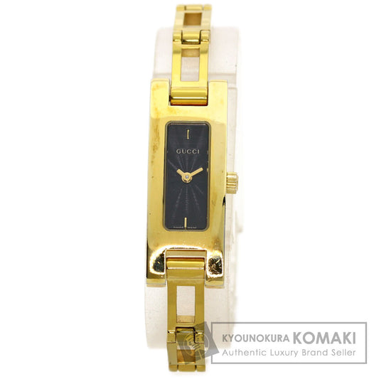 GUCCI グッチ 3900L スクエアフェイス 腕時計 GP レディース 中古