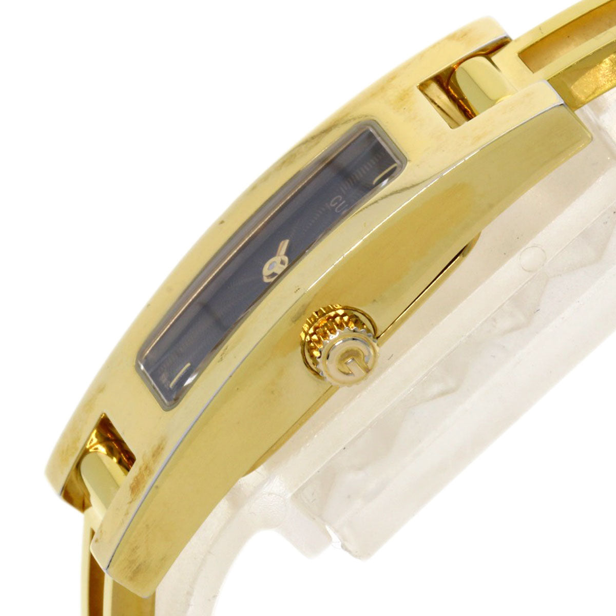 GUCCI グッチ 3900L スクエアフェイス 腕時計 GP レディース 中古