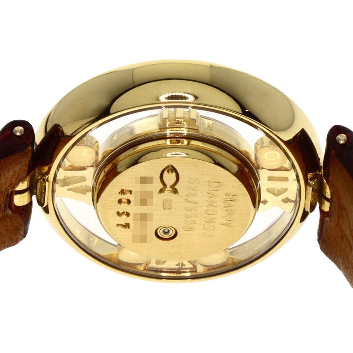 Chopard ショパール S20/5558 ハッピーダイヤモンド 腕時計 K18YG レディース 中古