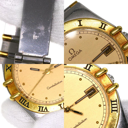 OMEGA オメガ コンステレーション フラットベゼル 腕時計 SS メンズ 中古