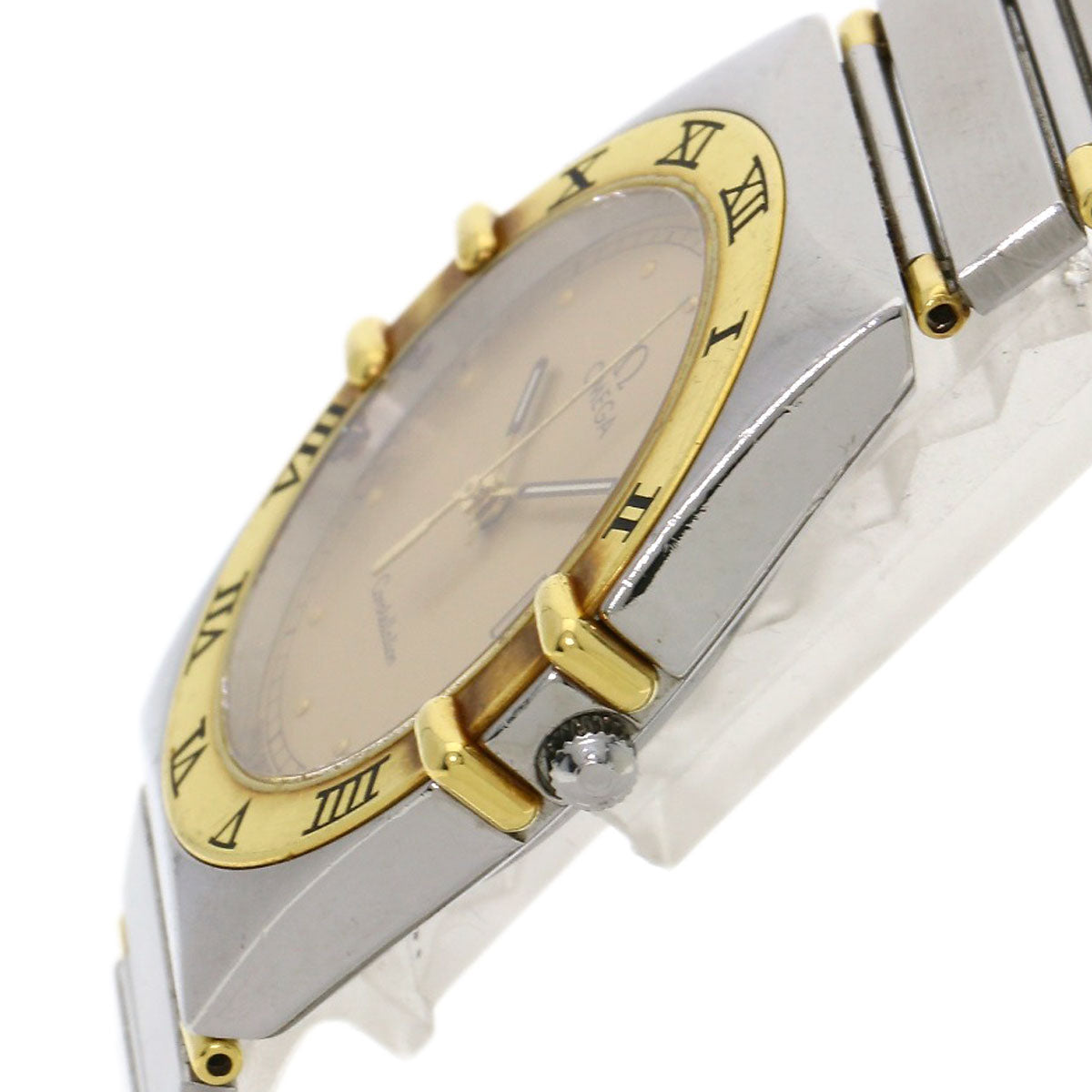 OMEGA オメガ コンステレーション フラットベゼル 腕時計 SS メンズ 中古
