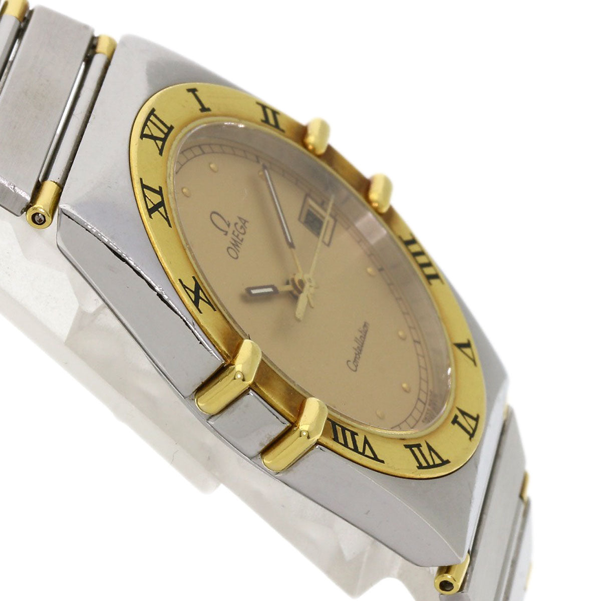 OMEGA オメガ コンステレーション フラットベゼル 腕時計 SS メンズ 中古