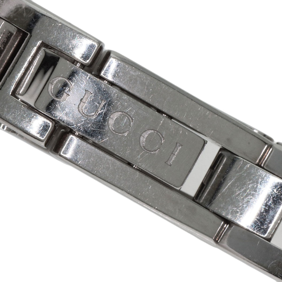 GUCCI グッチ 110 スクエアフェイス 3P ダイヤモンド 腕時計 SS レディース 中古