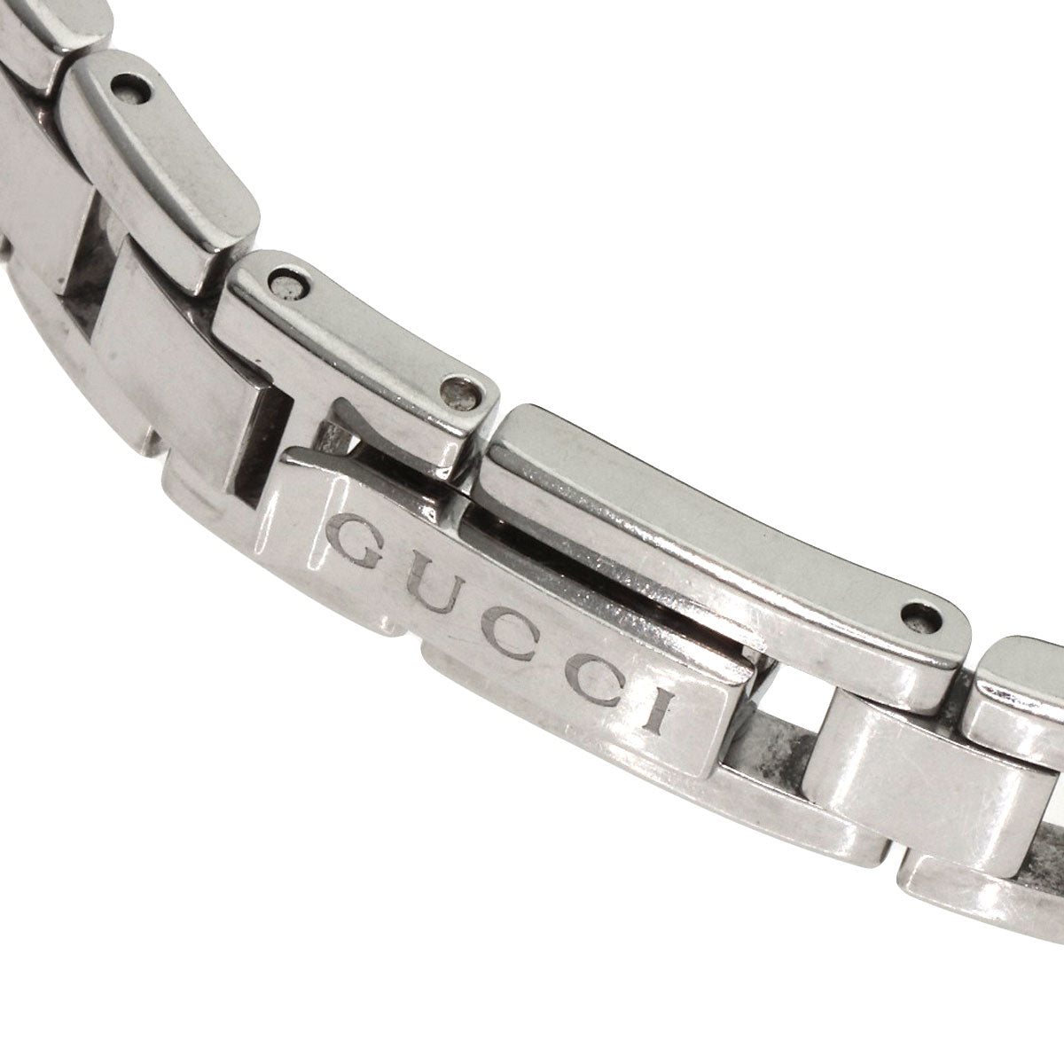 GUCCI グッチ 110 スクエアフェイス 3P ダイヤモンド 腕時計 SS レディース 中古