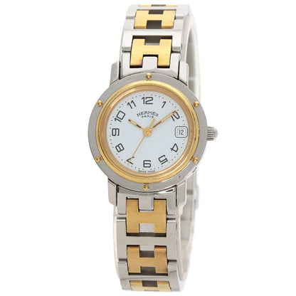 HERMES エルメス CL4.220 クリッパー 腕時計 SS レディース 中古