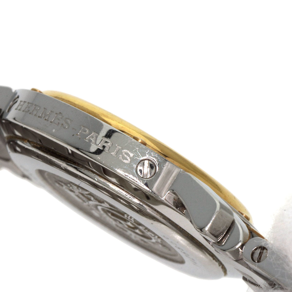 HERMES エルメス CL4.220 クリッパー 腕時計 SS レディース 中古