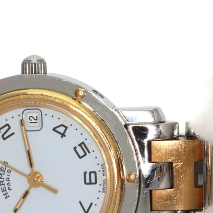 HERMES エルメス CL4.220 クリッパー 腕時計 SS レディース 中古