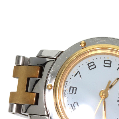 HERMES エルメス CL4.220 クリッパー 腕時計 SS レディース 中古