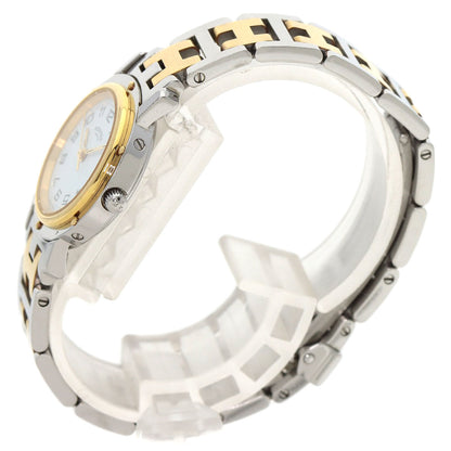 HERMES エルメス CL4.220 クリッパー 腕時計 SS レディース 中古