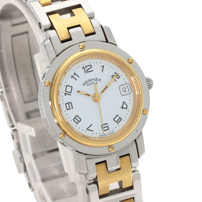 HERMES エルメス CL4.220 クリッパー 腕時計 SS レディース 中古