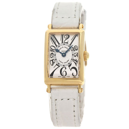 FRANCK MULLER フランクミュラー 802QZ ロングアイランド 腕時計 K18YG レディース 中古