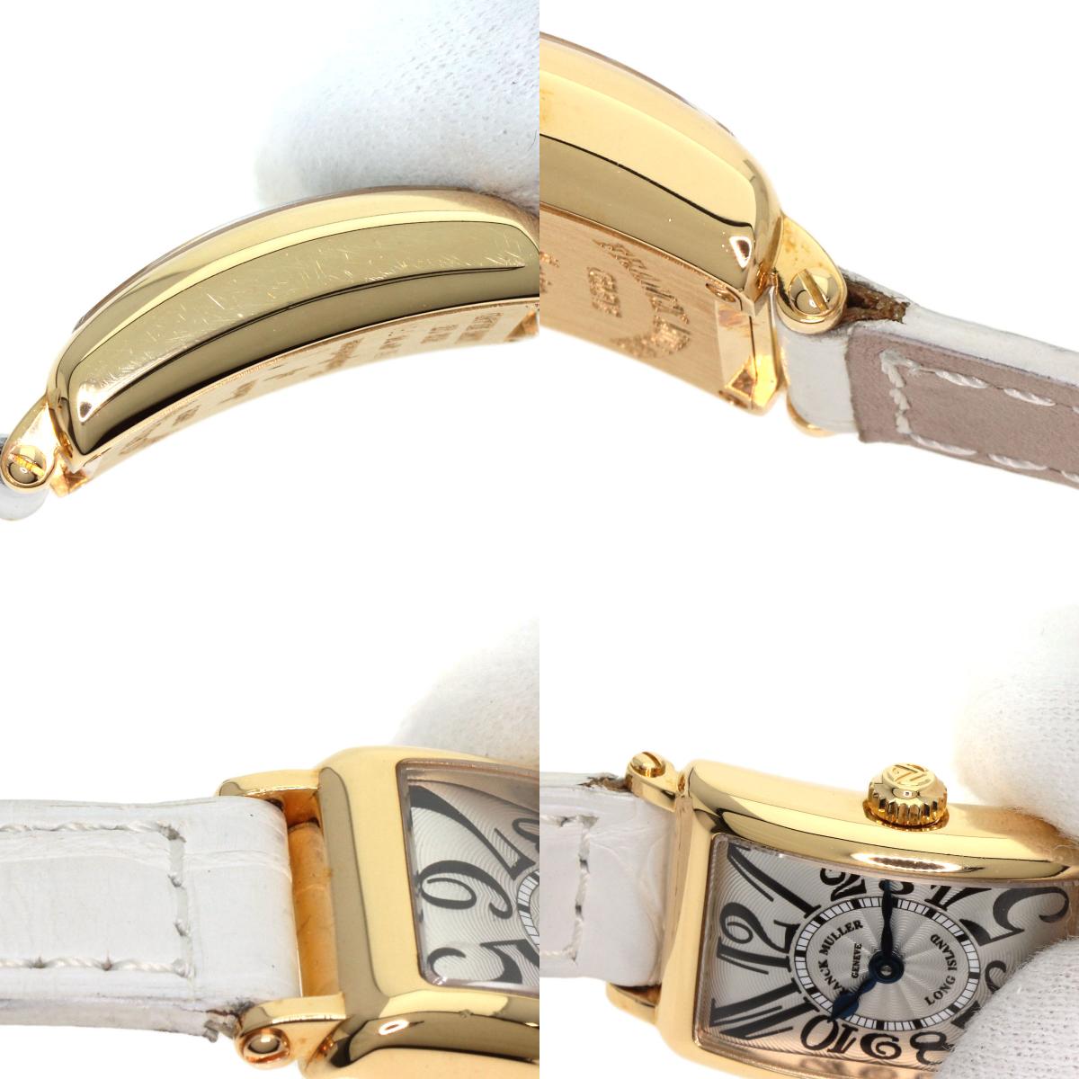 FRANCK MULLER フランクミュラー 802QZ ロングアイランド 腕時計 K18YG レディース 中古