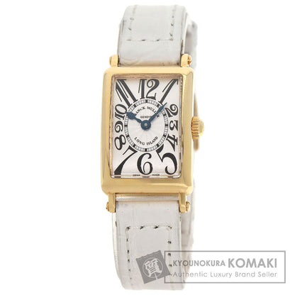 FRANCK MULLER フランクミュラー 802QZ ロングアイランド 腕時計 K18YG レディース 中古