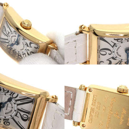 FRANCK MULLER フランクミュラー 802QZ ロングアイランド 腕時計 K18YG レディース 中古