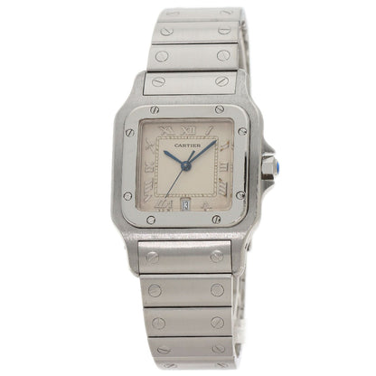 CARTIER カルティエ W20018D6 サントスガルベLM 旧ベルト 腕時計 SS メンズ 中古