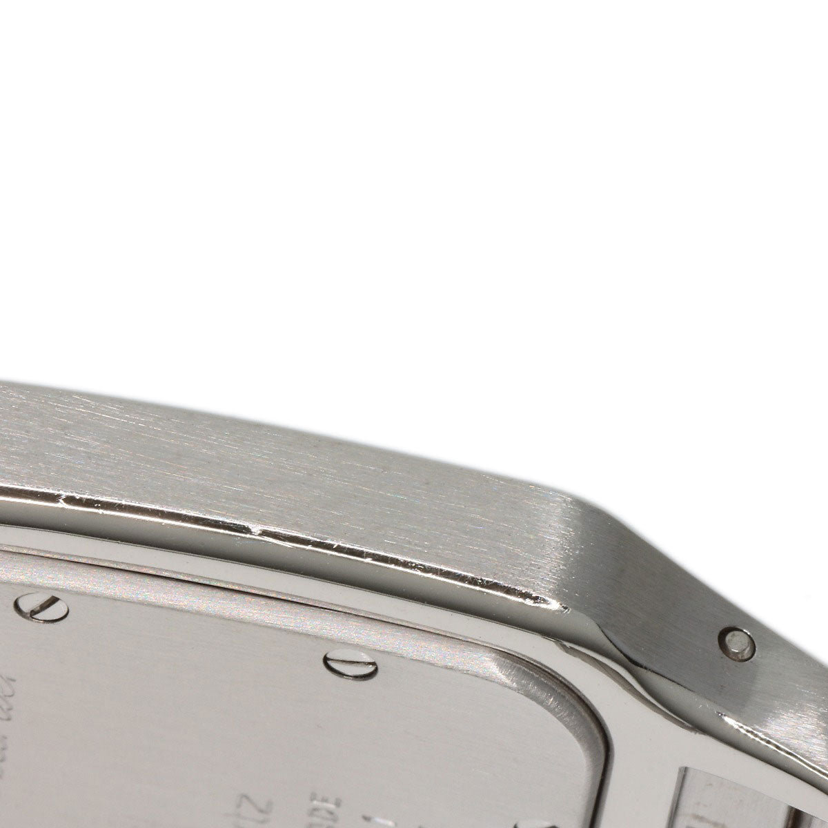 CARTIER カルティエ W20018D6 サントスガルベLM 旧ベルト 腕時計 SS メンズ 中古