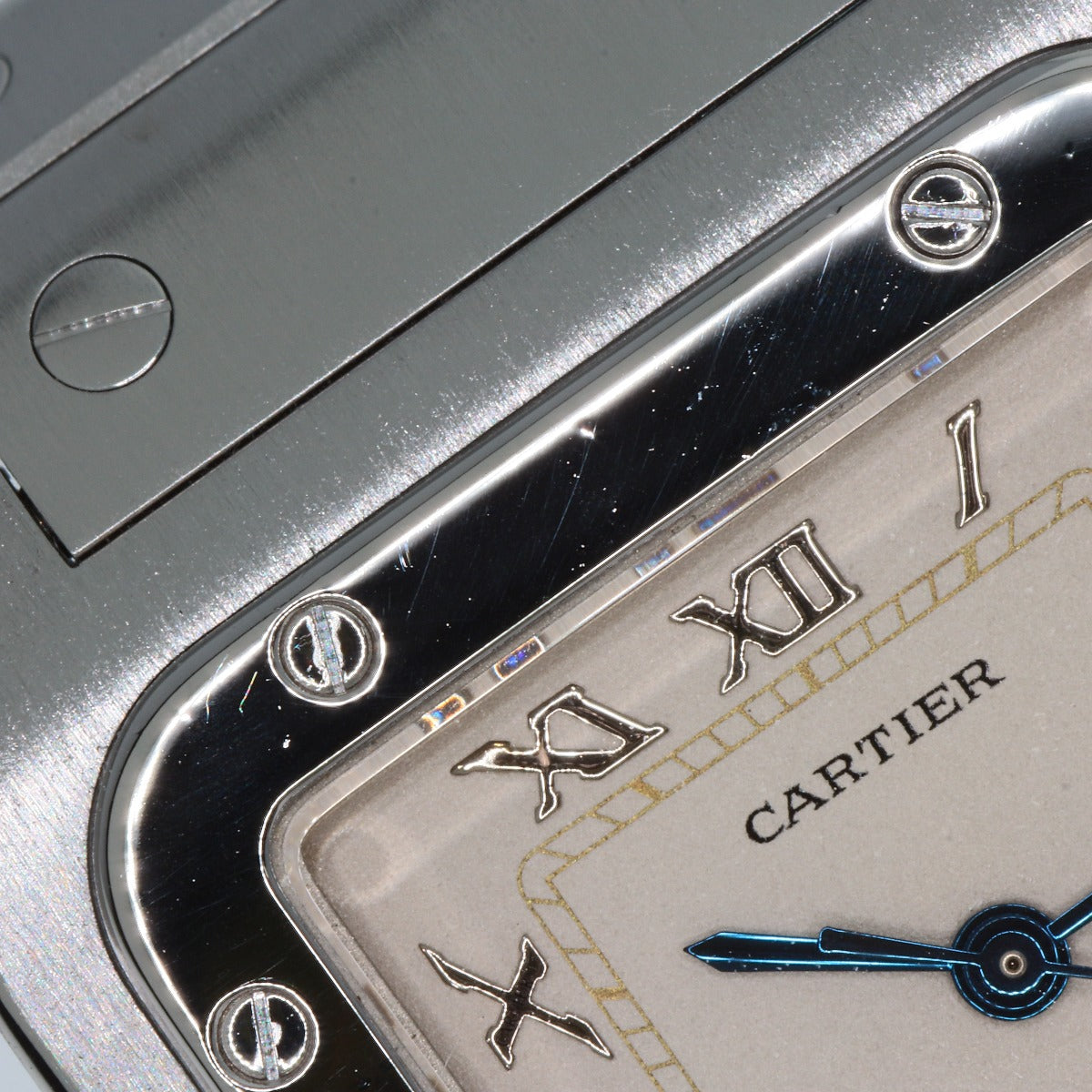 CARTIER カルティエ W20018D6 サントスガルベLM 旧ベルト 腕時計 SS メンズ 中古