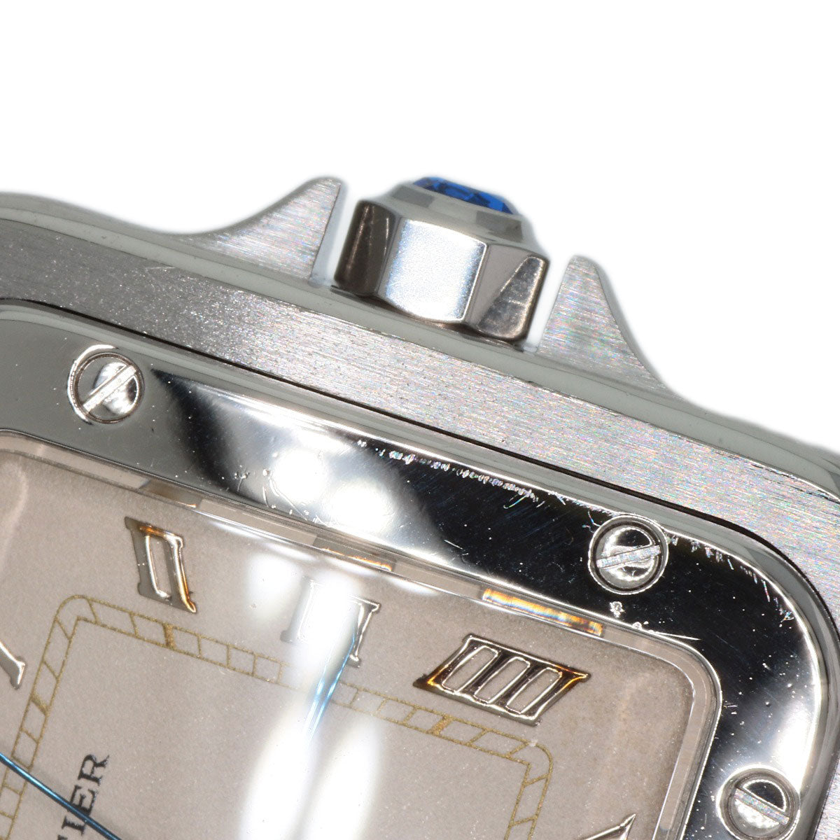 CARTIER カルティエ W20018D6 サントスガルベLM 旧ベルト 腕時計 SS メンズ 中古