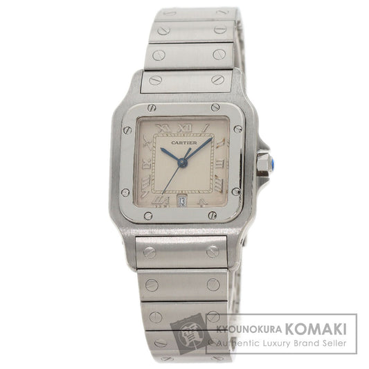 CARTIER カルティエ W20018D6 サントスガルベLM 旧ベルト 腕時計 SS メンズ 中古
