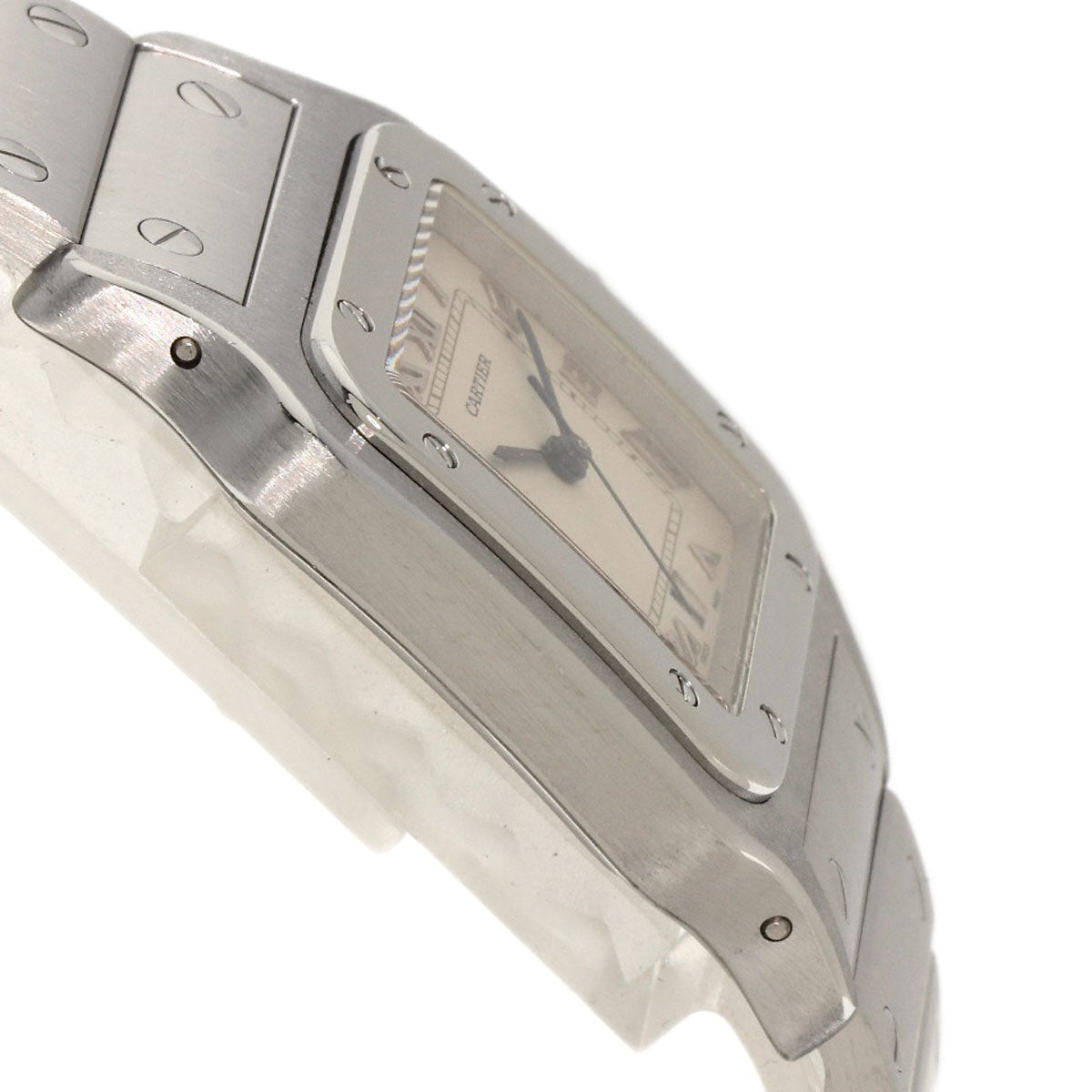CARTIER カルティエ W20018D6 サントスガルベLM 旧ベルト 腕時計 SS メンズ 中古