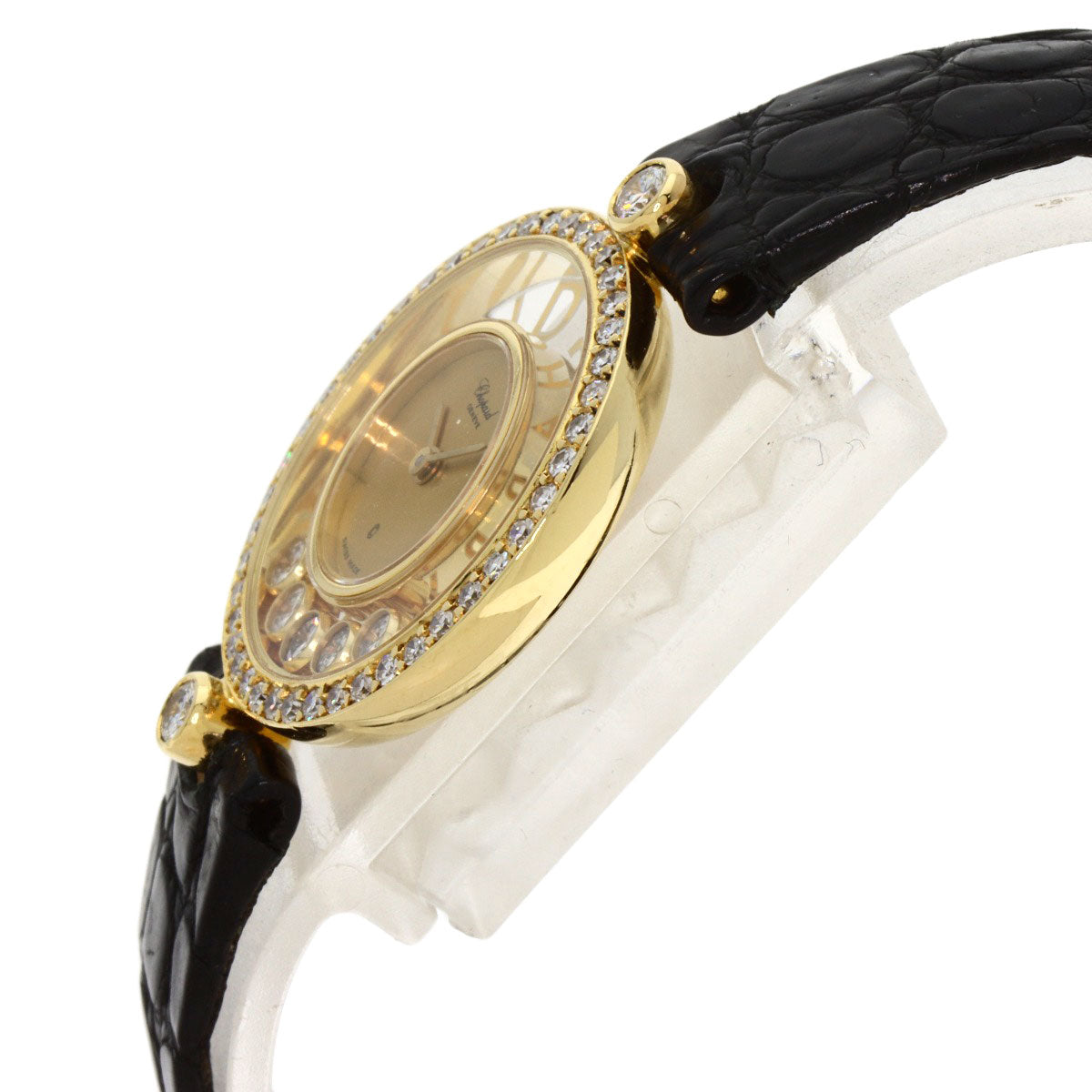 Chopard ショパール 20/3926/12 ハッピーダイヤモンド 腕時計 K18YG レディース 中古