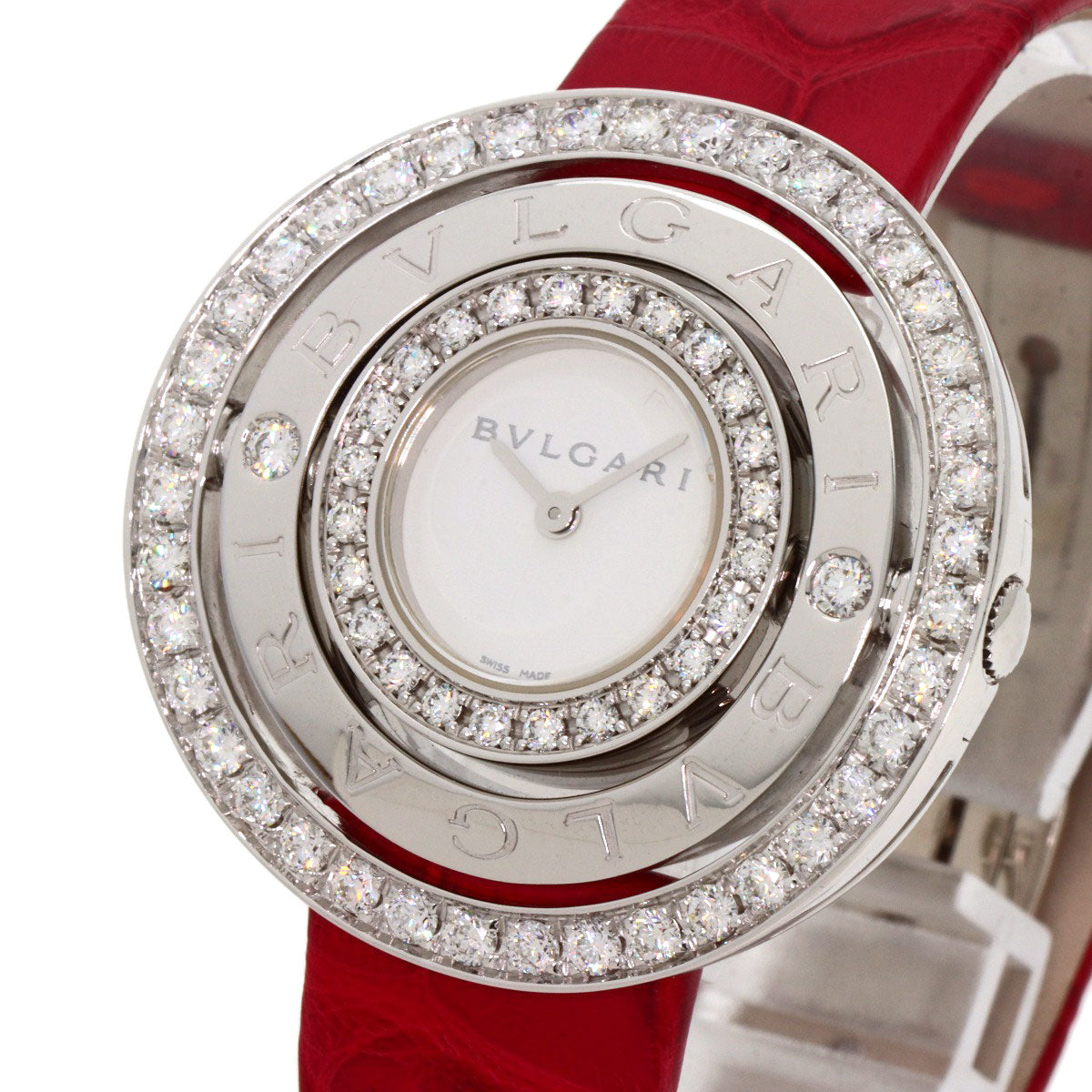 BVLGARI ブルガリ AEW36G アストラーレ チェルキ 腕時計 K18WG レディース 中古