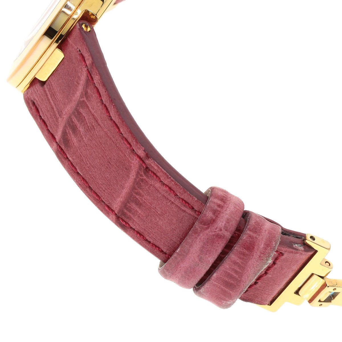 Salvatore Ferragamo サルヴァトーレフェラガモ F72 ラウンドフェイス 腕時計 GP レディース 中古