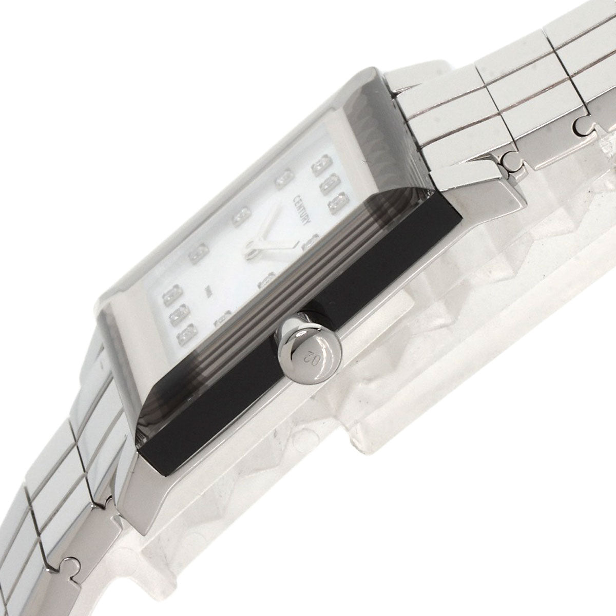 CENTURY センチュリー タイムジェム 10P ダイヤモンド 腕時計 SS メンズ 中古