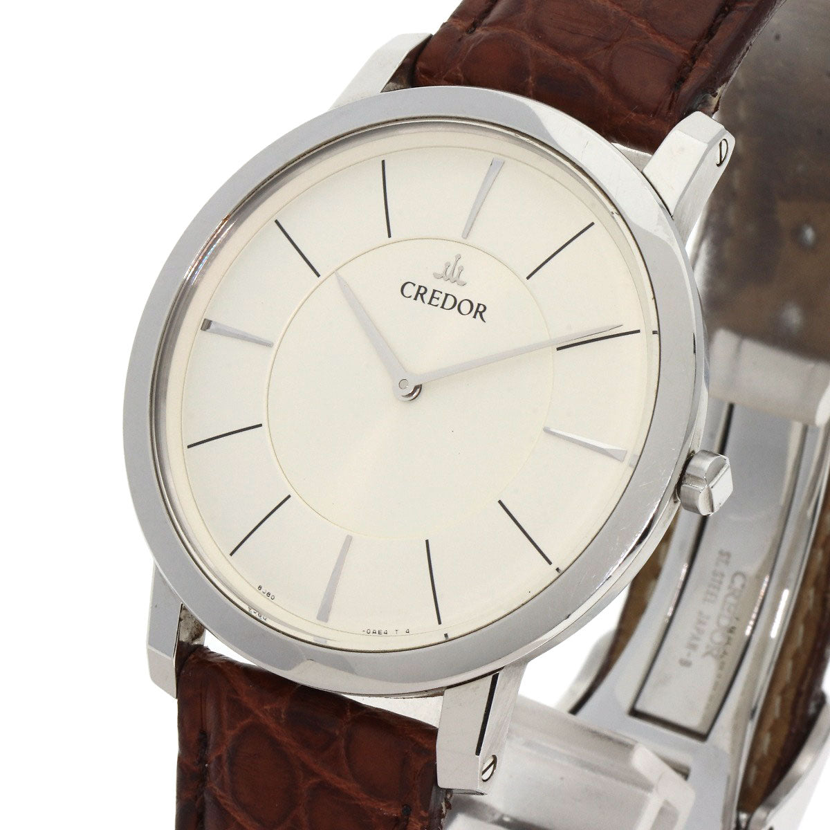 SEIKO セイコー GCAT993 8J80-0AD0 クレドール ノード ラウンド 腕時計 SS メンズ 中古