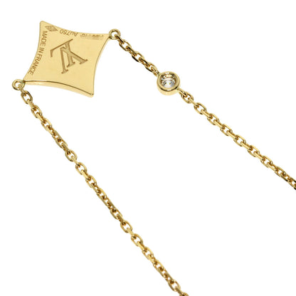 LOUIS VUITTON ルイヴィトン ブラスレ スター ブロッサム 1P ダイヤモンド ブレスレット K18YG レディース 中古