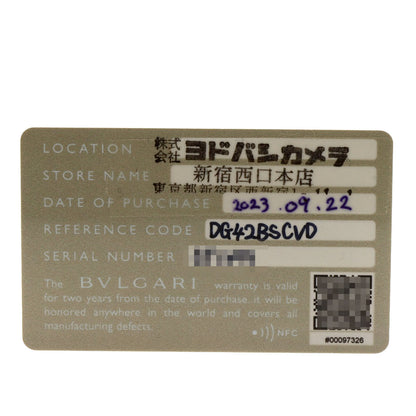 BVLGARI ブルガリ DG42SC ディアゴノ セラミック 腕時計 SS メンズ 中古