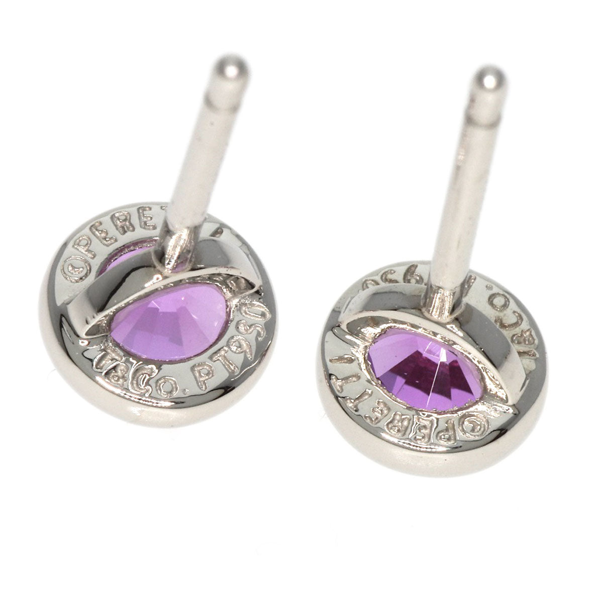 TIFFANY&Co. ティファニー バイザヤード ピンクサファイア ピアス PT950 レディース 中古