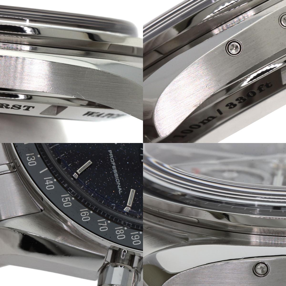 OMEGA オメガ 311.33.44.32.01.001 スピードマスター アベンチュリン ムーンフェイズ 腕時計 SS メンズ 中古