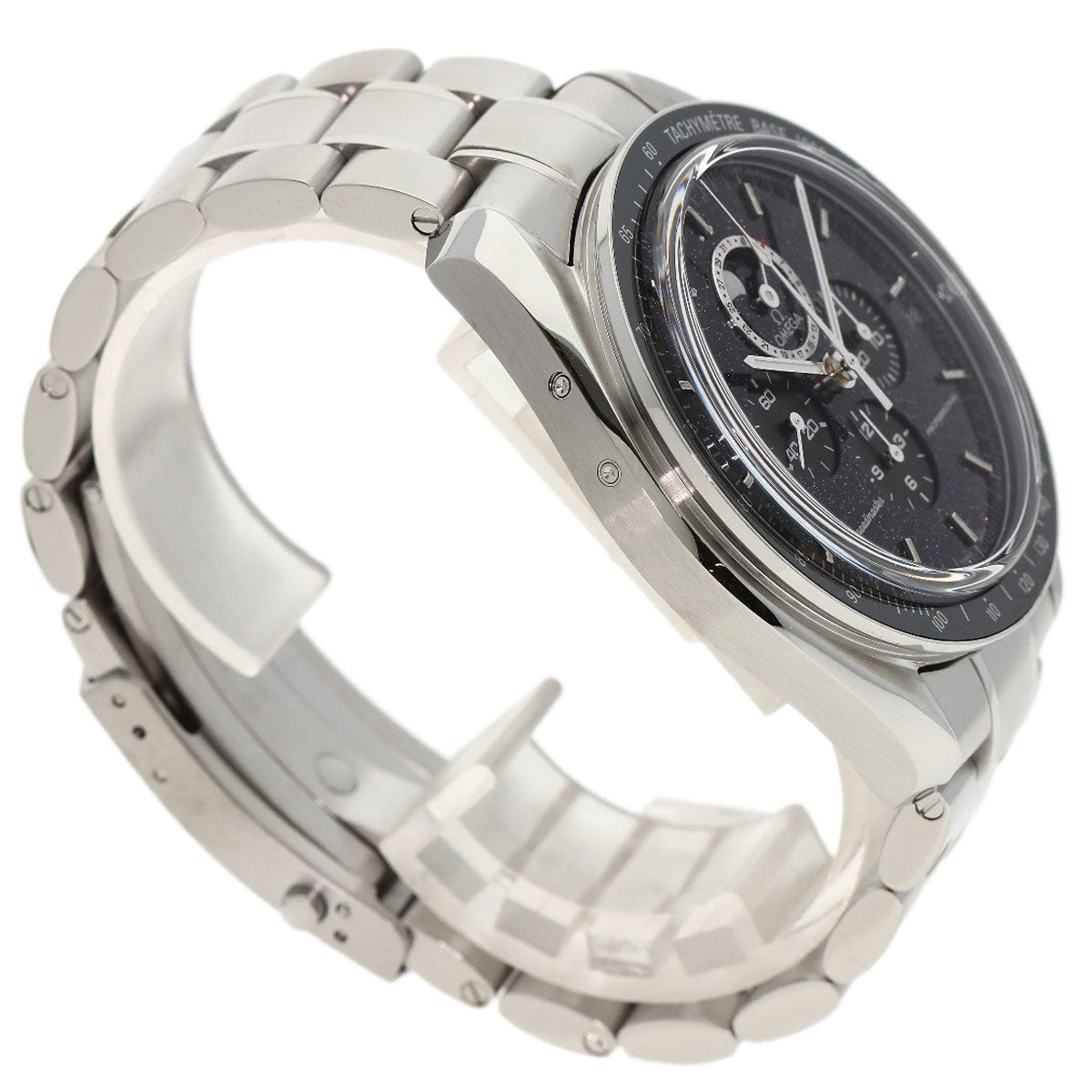 OMEGA オメガ 311.33.44.32.01.001 スピードマスター アベンチュリン ムーンフェイズ 腕時計 SS メンズ 中古