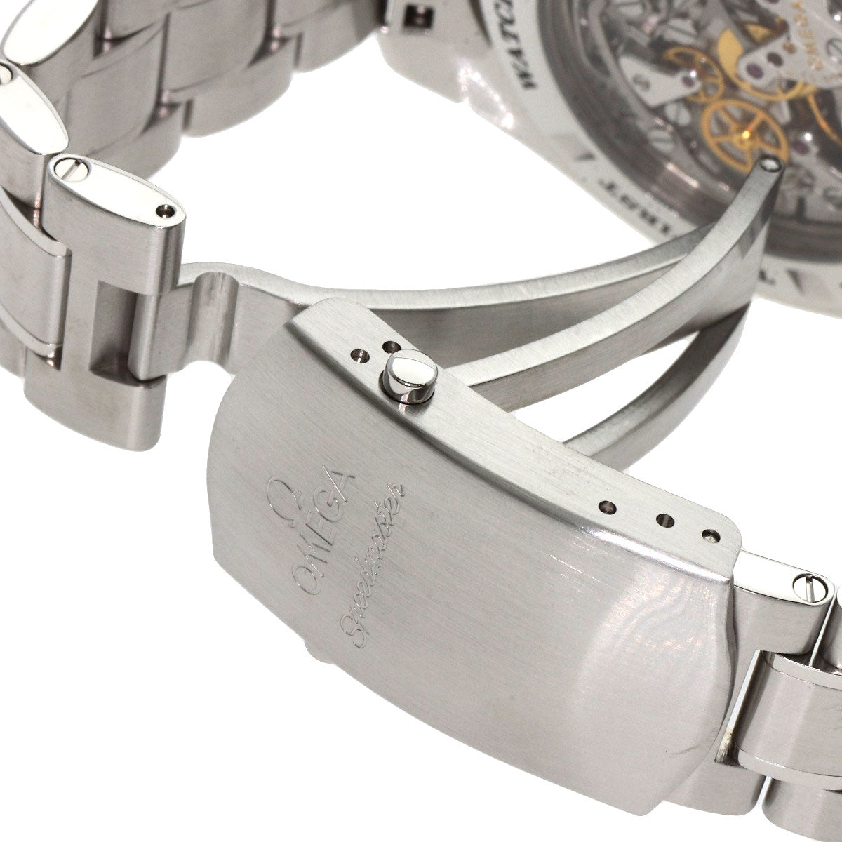 OMEGA オメガ 311.33.44.32.01.001 スピードマスター アベンチュリン ムーンフェイズ 腕時計 SS メンズ 中古