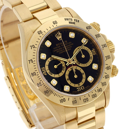 ROLEX ロレックス 16528G コスモグラフ デイトナ 8P ダイヤモンド 腕時計 K18YG メンズ 中古